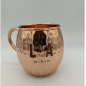 Set of 20 Barrel Style Moscow Mule Copper Mugs (Front)