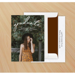Set of 24 On An Arc Graduation Announcements