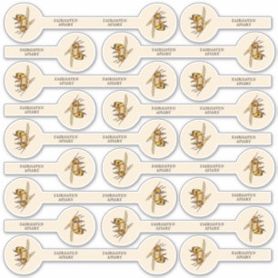 Set of 27 Photo Honey Jar Security Lid Custom-Cut Sticker