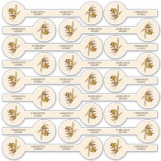 Set of 27 Photo Honey Jar Security Lid Custom-Cut Sticker