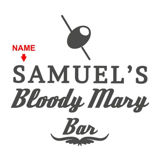 Set Of 2 Bloody Mary Engraved Cocktail Glasses (Design)