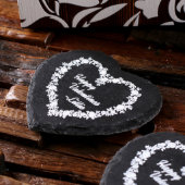 Set of 2 Heart Coasters & Stemless Wine Glasses (Top Right)