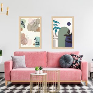 Set Of 2 matte paper print BOHO Style