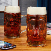 Set of 2 Oakmont Monogram Oktoberfest Beer Mugs (Front)
