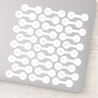 Set of 30 Jewelry Barbell Sale Price Five-Product Sticker