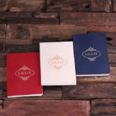 Set of 3 Bound Red, White & Blue Kraft Journals (Top)