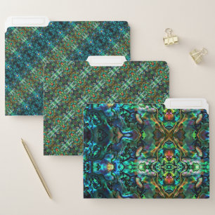 Set of 3 File Folders Abalone