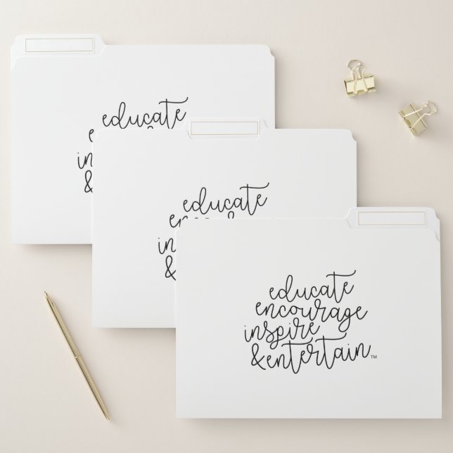 Set of 3 Inspiring File Folders (Set)