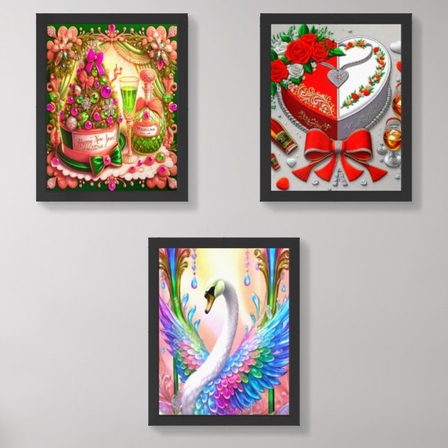 Set of 3 This custom Print Set is your personal ar (Front)