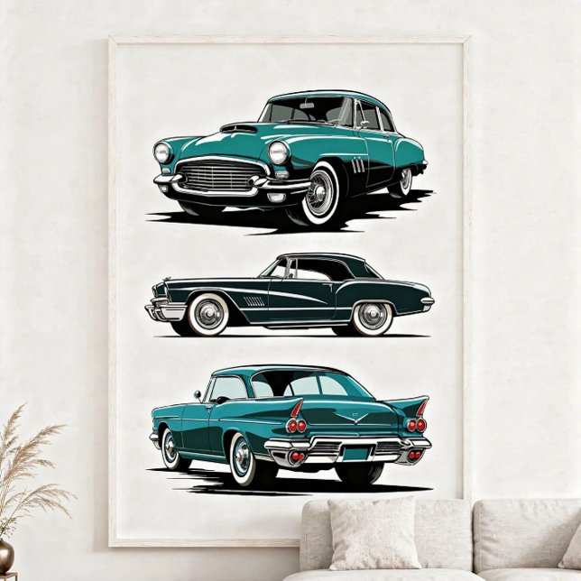 Set of 3 vintage cars. poster (Creator Uploaded)