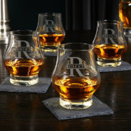 Set Of 4 Oakmont Engraved Wescott Whiskey Glasses at Zazzle