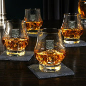 Set of 4 Regal Crest Wescott Whiskey Glasses (Front)