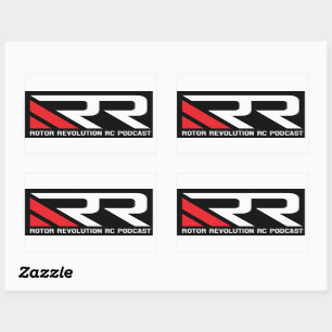 Set of 4 Rotor Revolution RC Podcast Stickers