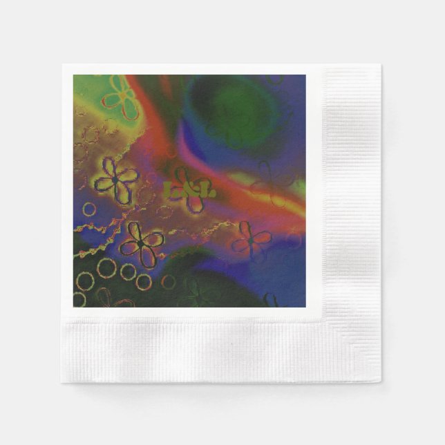 Set of 50 paper napkins for parties  (Front)