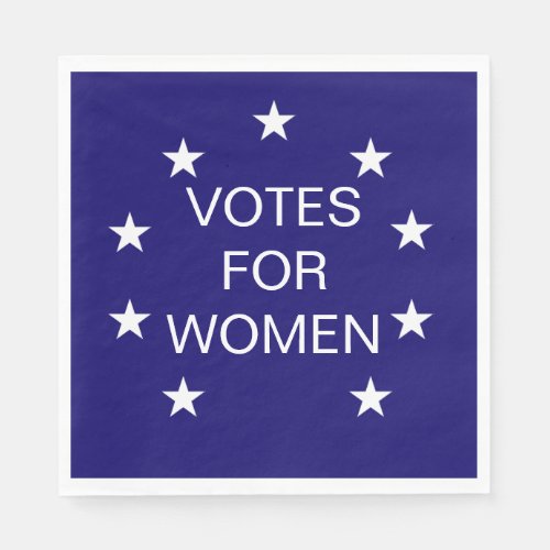 Set of 50 Suffrage Votes for Women Paper Napkins