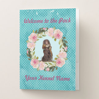 Set of 5 Customizable Puppy Go Home Pocket Folders