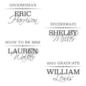 Set of 5 Engraved Carson Groomsmen Decanters (Suggestions)