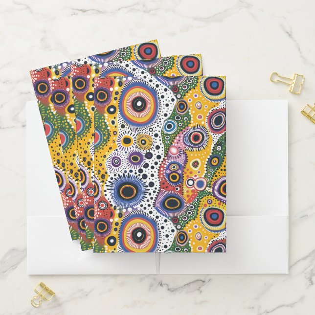 Set of 5 Folders with Psychedelic Master Pockets (In Situ)