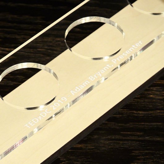 Set of 5 Serving Tray & Engraved Glencairn Glasses (Tray Example)