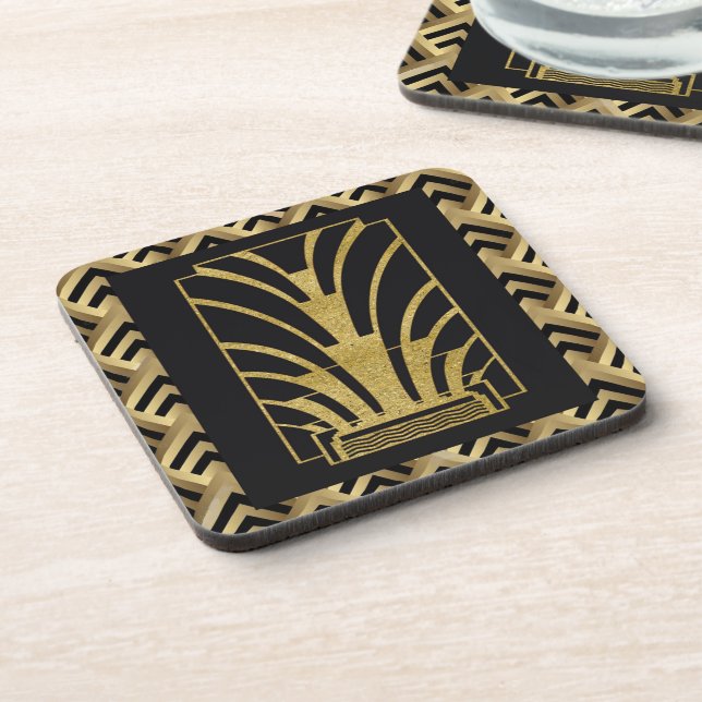 Set of 6 - Art Deco Style Coasters (Left Side)