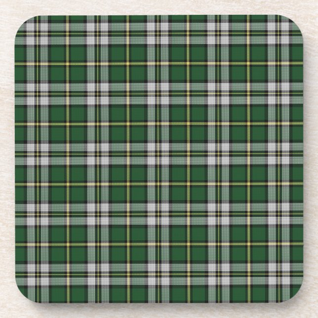Set Of 6 Cape Breton tartan Drink Coasters (Front)