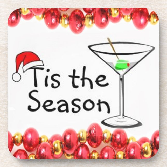 Set of 6 Christmas Coasters (Front)