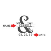 Set of 6 Love & Marriage Tray, Decanter & Glasses (Instruction)