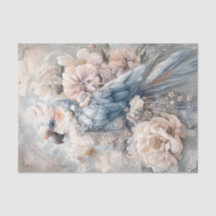 Set of 6 Romantic Floral Parrot