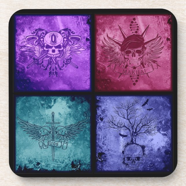 Set of 6 Sector Logo Coasters (Front)