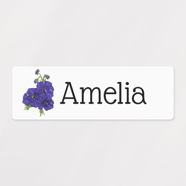 Set of baby labels, label, for girl, retro kids' labels (Design 1)