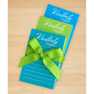 Set of Blue & Green Letterhead and Lined Notepads