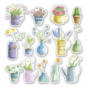 Set of bouquets sticker