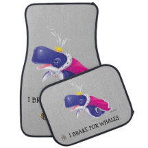 Set of Car Mats I BRAKE FOR WHALES