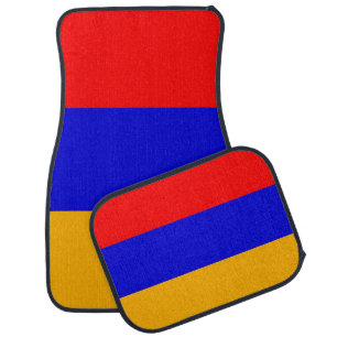 Set of car mats with Flag of Armenia
