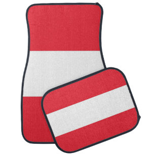 Set of car mats with Flag of Austria