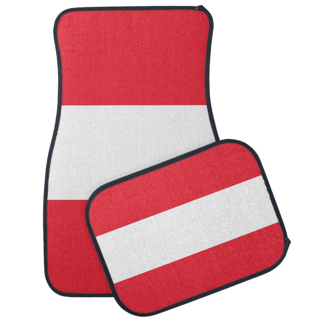 Set of car mats with Flag of Austria (Set)