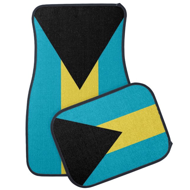 Set of car mats with Flag of Bahamas (Set)