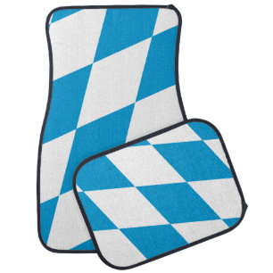 Set of car mats with Flag of Bavaria