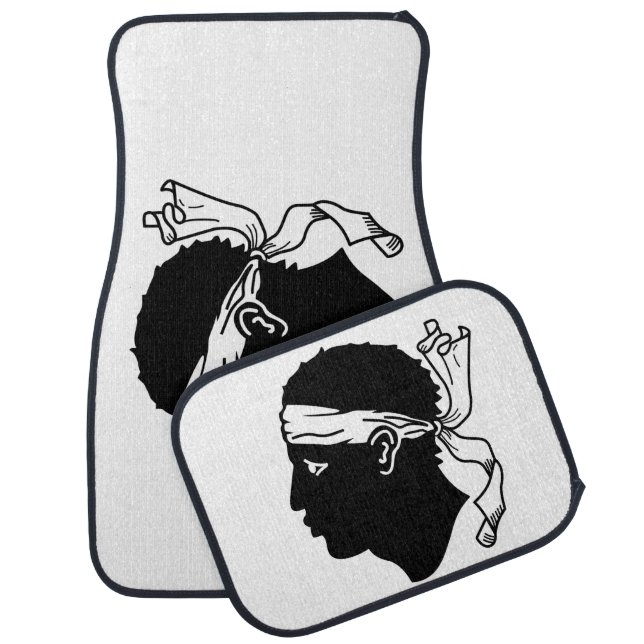 Set of car mats with Flag of Corsica (Set)