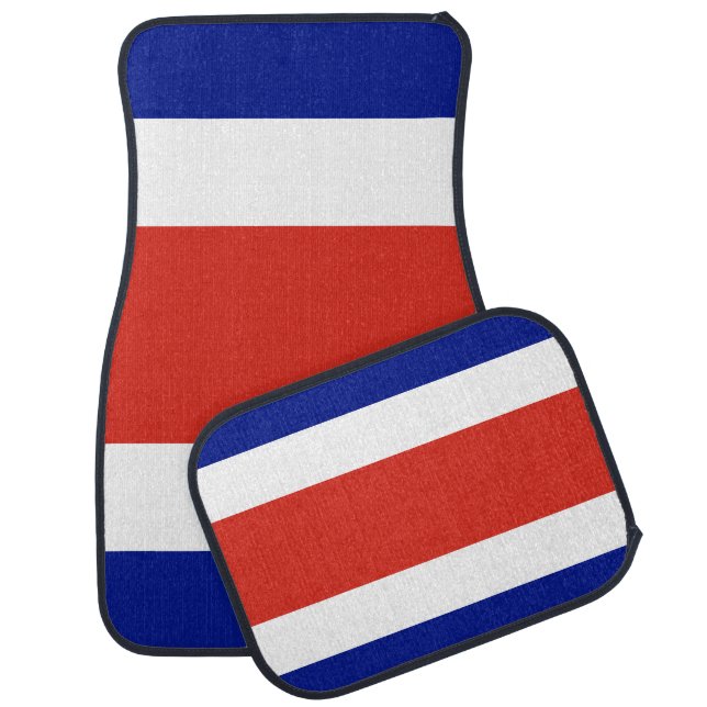 Set of car mats with Flag of Costa Rica (Set)
