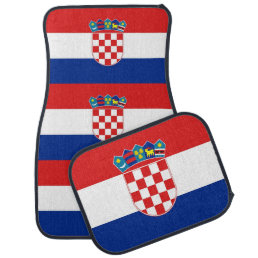 Set of car mats with Flag of Croatia