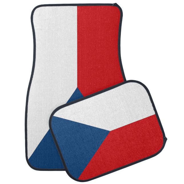 Set of car mats with Flag of Czechia (Set)