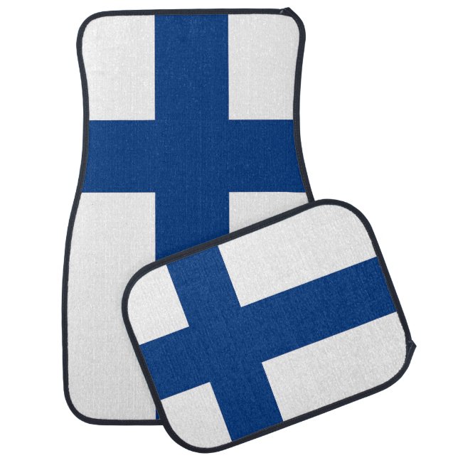 Set of car mats with Flag of Finland (Set)