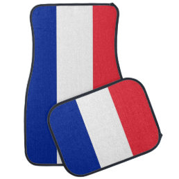 Set of car mats with Flag of France