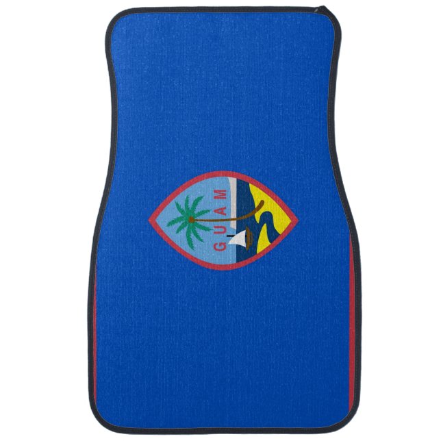 Set of car mats with Flag of Guam, USA (Front)