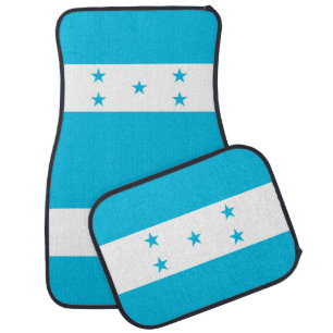 Set of car mats with Flag of Honduras