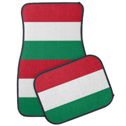 Set of car mats with Flag of Hungary
