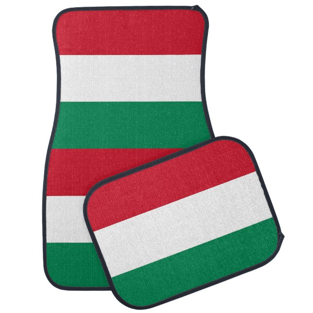 Set of car mats with Flag of Hungary (Set)