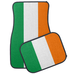 Set of car mats with Flag of Ireland