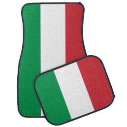 Set of car mats with Flag of Italy